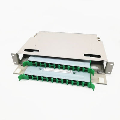 scatola di distribuzione di fibra ottica grigia di alluminio di 1U ODF