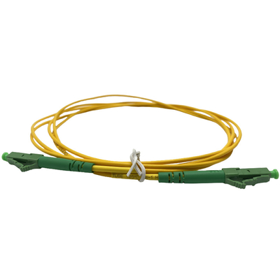 Cavo di toppa a fibra ottica del PVC LSZH G657A di LC/APC 2.0mm bianchi gialli 3.0mm