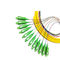 12 modo dello Sc APC 1M Fiber Optic Pigtail del pacco di colore singolo