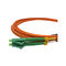 Cavo di toppa di fibra ottica del PVC FTTH 1m di LC APC G652D