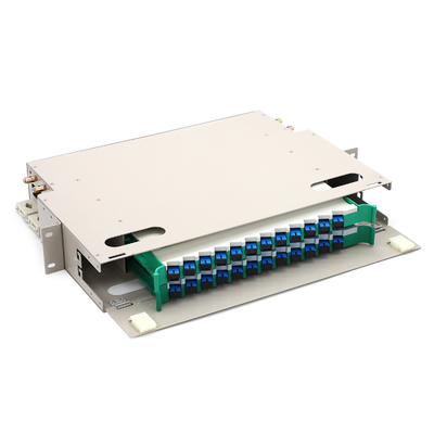 24 quadri d'interconnessione ottici a fibra ottica della scatola terminale dei centri SC/UPC ODF