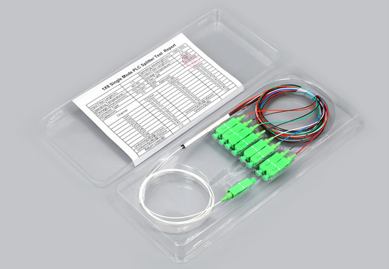 Tipo d'acciaio separatore ottico della metropolitana dello SpA della fibra del connettore del separatore SC/APC della fibra dello SpA di 1x8