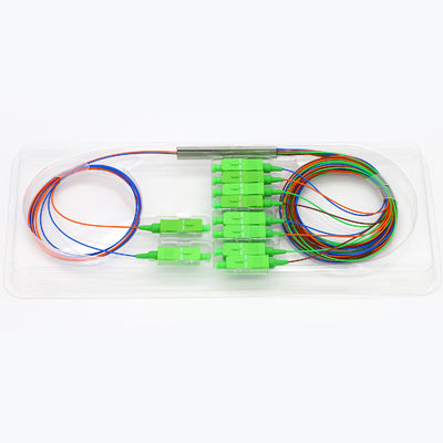 fibra ottica passiva del separatore della metropolitana d'acciaio di 4.3dB 2x8